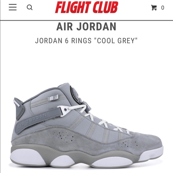 cool grey jordan 6 rings